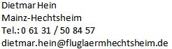 Adresse Dietmar Hein
